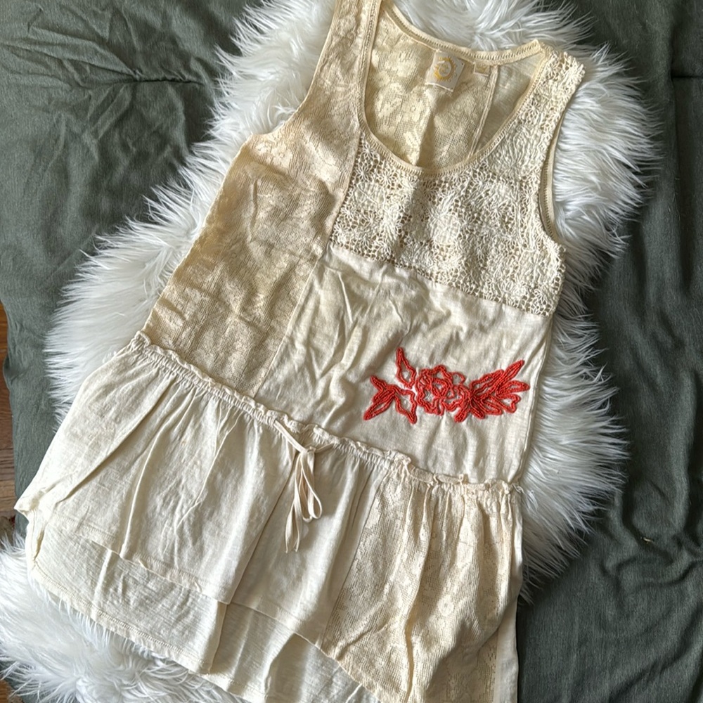 A N T H R O P O L O G I E Ruffle 70s Boho Tank - image 1